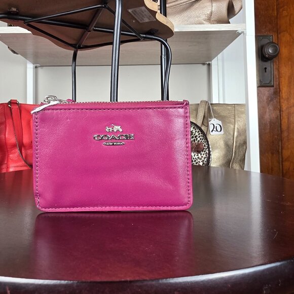 Coach Handbags - Mini Skinny Id Case in Vivid Pink 64785B